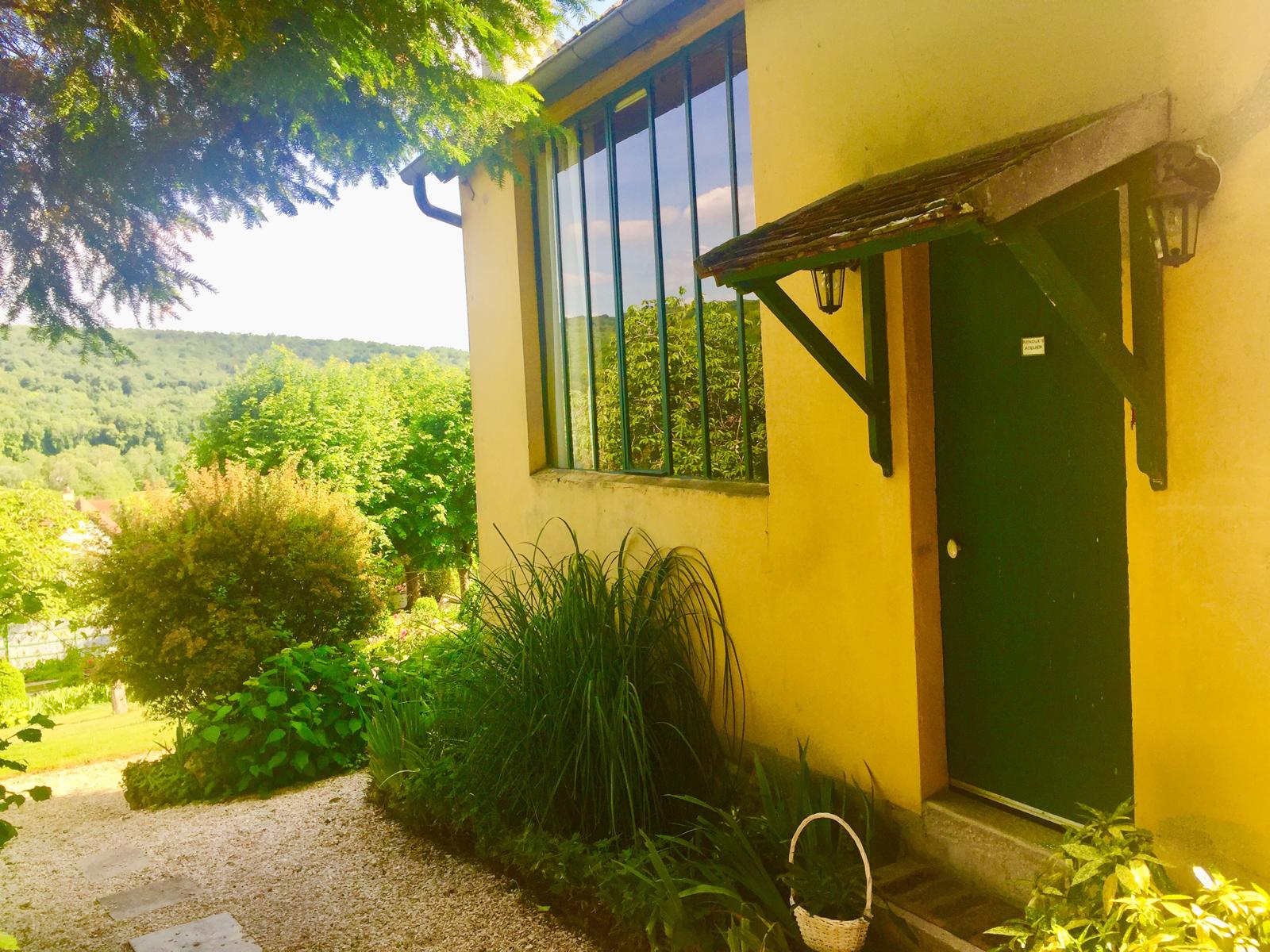 Renoux’s historic Atelier overlooking the garden